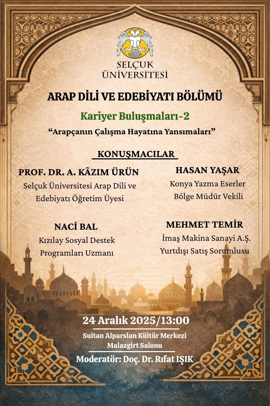 Arap Dili ve Edebiyatı Kariyer Buluşmaları-II Gerçekleştirildi